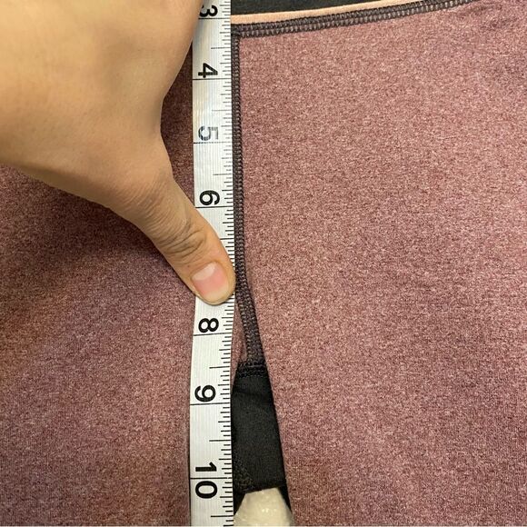 Fabletics high waisted Statement heathered pink and gray leggings yoga pants-S - Picture 6 of 13